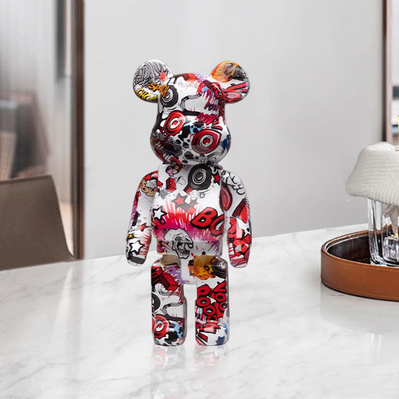 PopBear – Figurine Ourson Graffiti Déco