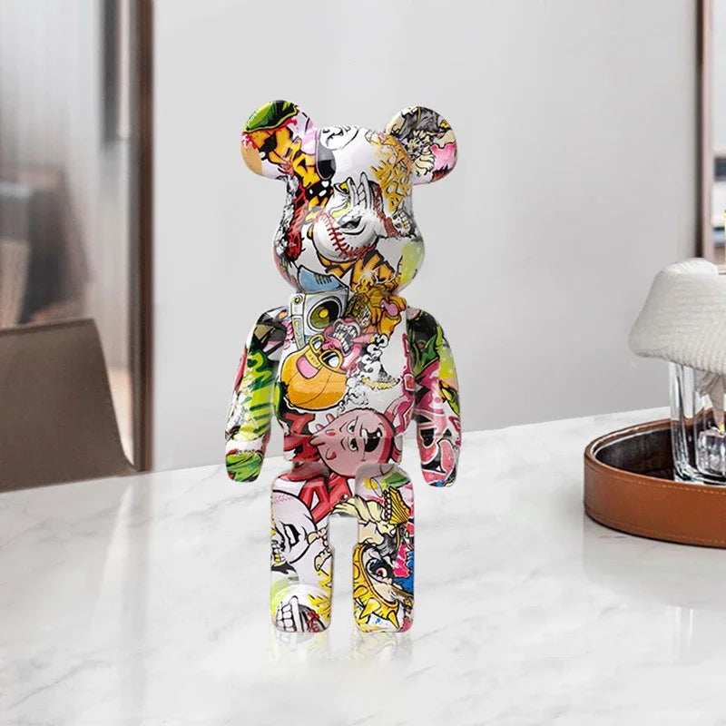 PopBear – Figurine Ourson Graffiti Déco
